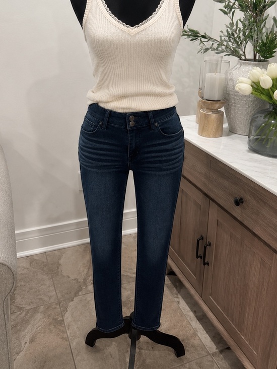 New York & Company Denim - New York & Company Soho Boyfriend Dark Indigo Skinny Leg Jeans